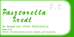 pasztorella kredl business card